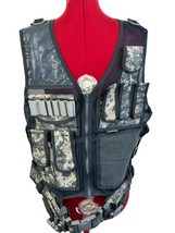Tactical Camo Vest Pouches Universal Utility Belt Military Combat Assaul... - £38.93 GBP