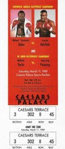Michael Dokes vs. Evander Holyfield Authentic Fight Ticket 03/11/1989 Caesars LV - £60.47 GBP