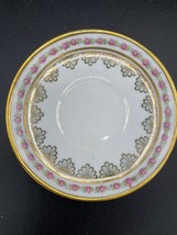 Royal Heidelberg Winterling porcelain dish, white, pink roses, gold rim VTG 1950 - £8.23 GBP