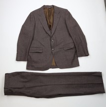 Vtg 70s Streetwear Mens 44R Wool Tweed Rainbow Fleck 2 Piece Suit Weddin... - $4,087.38 MXN