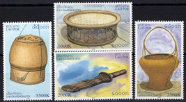 ZAYIX Laos 1645-1648 MNH Handicrafts Baskets Culture 100123S31 - £3.73 GBP
