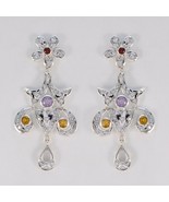 resplendent Multi 925 Sterling Silver Multi Earring genuine exporter CA ... - $55.80