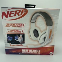 Nerf Gaming Headset With Communications Mic White Cushioned Connect Phone PC New - £11.32 GBP
