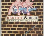 Red Hot &amp; Blue Memphis Bar B Q Menu New Jersey 1999 - £19.43 GBP
