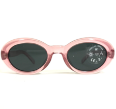 Vuarnet Kids Sunglasses B300 Clear Pink Round Frames with Blue Lenses 40... - $46.54