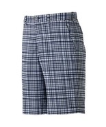 Men&#39;s Faldo Claret &amp; Green Golf Shorts Plaid Flat-Front Nick Faldo, Size 30 - $75.00