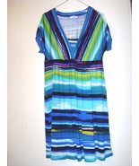 Calvin Klein multi colored dress   Size 12  cap sleeves - £20.42 GBP