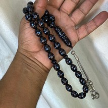 Antique 99 Prayer Beads Yemeni natural old Black Coral worry beads  يسر ... - £217.35 GBP