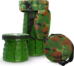 Folding Stools for Adults Portable Telescoping Stool Collapsible Stools Camo - £28.60 GBP