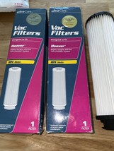 2 Pack Ultra Care Vac Filter Hoover Bagless Upright Twin Chamber HEPA Media NEW - £15.52 GBP