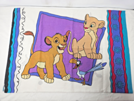 Vintage Disney The Lion King Standard Pillow Case 20x26 Simba Nala Timon... - $183.84 MXN