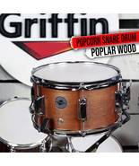 Popcorn Snare Drum by GRIFFIN | Soprano Firecracker 10&quot; x 6&quot; Poplar Wood... - $65.42 CAD