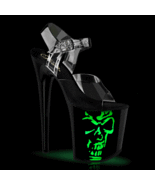 PLEASER FLAMINGO-808NLSK Women&#39;s 8&quot; Heel Platform LED Illuminated Strap ... - $89.59 CAD