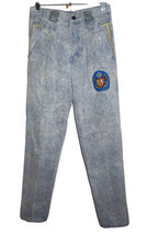 Vintage 1980s Troop Denim Jeans Mens 28 x 33 1/4 Acid Wash Urban Hip Hop Pleated - £36.08 GBP