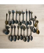 One Lot 0f 20 Souvenir Spoons From All Over the World Collectable Vintage - €33,23 EUR