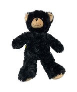 Build A Bear Teddy Black Tan Super Soft Fuzzy Stuffed Animal Plush Lovey Doll - $21.78