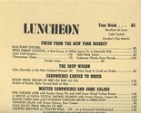 Alex Stuart&#39;s Luncheon Menu Washington DC 14th &amp; New York Ave NW 1940&#39;s - $57.42