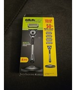 Gillette Labs Men&#39;s Razor w/ Exfoliating Bar w/ Stand &amp; 4 Cartridges (BN23) - £15.95 GBP