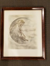 1916 Knaffl &amp; Bro. Print &quot; The Moon Madonna &quot; Mother &amp; Child Crescent Moon - £74.73 GBP