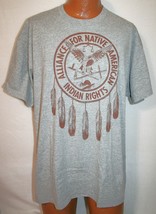 Vintage 90s Alliance Of Native American Indian Rights Dreamcatcher T-SHIRT 2XL - £31.64 GBP