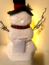 Faux Fur Led Snowman - SALE image 4