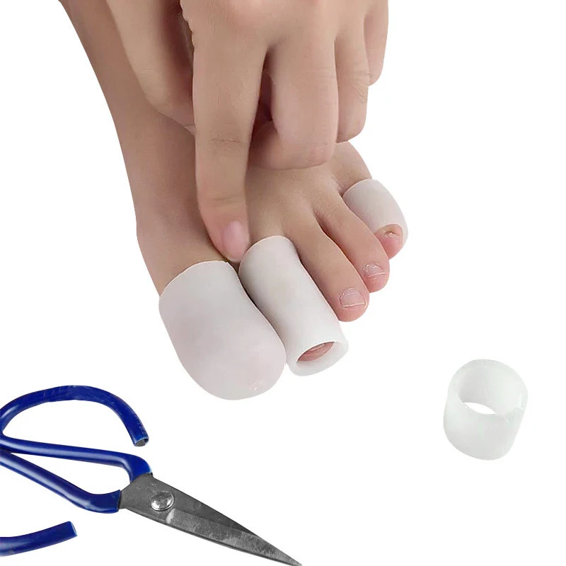 Play Finger Toe Protector Silicone Gel Cover Cap Pain Relief Preventing Blisters - £23.17 GBP