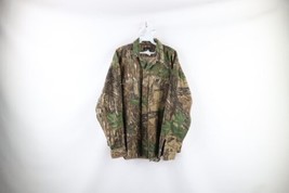 Vintage 90s Mens XL Faded Realtree Camouflage Chamois Cloth Button Shirt USA - £54.76 GBP