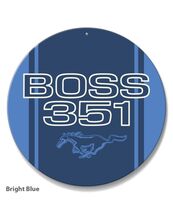 Ford Mustang Boss 351 Car Vehicle Logo Poster Metal Round Sign 8x8in Vin... - €21,47 EUR