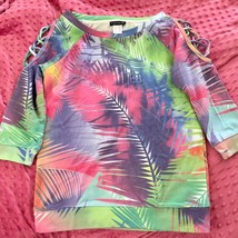 VENUS Tropical Sweatshirt Top Three Quarter Sleeve Top Tropical Sweatshirt - £31.14 GBP