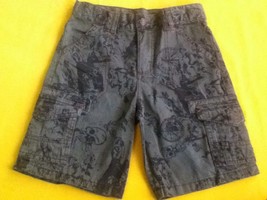 Boys-Size 7 Regular-Wrangler - shorts -Gray-skeleton cargo - $4.35