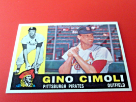 1960 Topps Gino Cimoli # 58 Pirates Nm / Mint Or Better !! - £33.63 GBP