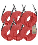 DJ Speaker Cables (6-Pack) by FAT TOAD - 50FT PA Pro Audio Red Patch Cor... - €111,20 EUR