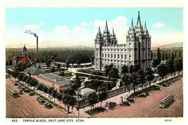 Temple Square Salt Lake City Utah Postcard - Chrome - £7.08 GBP