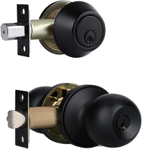 Exterior Door Knobs Exterior Door Lock Set with Deadbolt, Single Cylinder Deadbo - $28.97