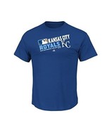 Womens Majestic Kansas City Royals S/S T-Shirt, Blue - £10.72 GBP
