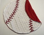 Creations of Grace Baseball Lovey White Red 17” across - $15.19
