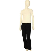 Marni Black Wool Cotton Rib Pattern Button Closure Trousers Pants size 4... - $143.55