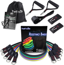Exercise Resistance Bands with Handles - 5 Fitness Workout Bands - $37.85