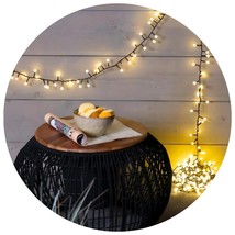 Holiday Bright Lights 500L Indoor/Outdoor Gumball Rice Light Reel - Gree... - $56.15 CAD+