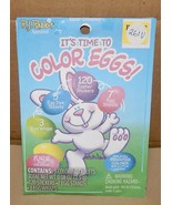 Easter Egg Color Decorating Kit With Dyes &amp; 120 Stickers &amp; Stands NIB 261V - $4.74 CAD
