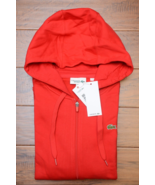 Lacoste Sport SH1551 Mens Full Zip Red Fleece Cotton Hooded Jacket Hoodi... - £51.07 GBP