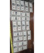 20x Vintage All 1953 United States $5 Red Seal Silver Certificates Paper - $346.50