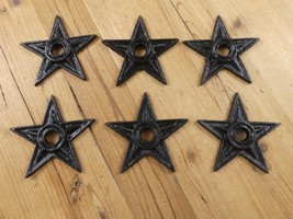 6 Stars Washers BlackCast Iron Texas Lone Star Ranch 4&quot; Flag Large Decor - €19,96 EUR