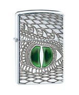 Zippo Windproof Lighter DRAGON EYE High Polish Chrome Armor - $1,662.15 MXN