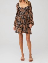 Minkpink persian paradise mini dress in BLACK/BROWN - size XS - £39.96 GBP