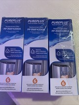 PUREPLUS PP-RWF4200A Replacement Refrigerator Water Filters x 3 Boxed NEW - $308.81 MXN