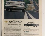 1962 Corvair Vintage Print Ad Advertisement pa12 - £8.64 GBP