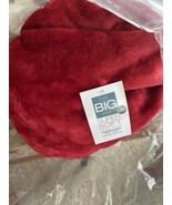 Red Solid Flannel Throw 60 x 72” The Big One Super Soft - £21.08 GBP