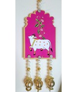 Handcrafted Pair of Pichwai Cow Wall Hanging | Traditional Wedding Decor  - $25.00