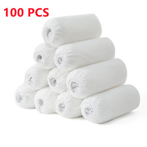 Disposable Boot Shoe Covers 100 Count Foot Booties Shoe Coverings (White) - £17.31 GBP